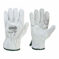 100 paires - Gants de travail en cuir fleur Logica 114E2SB