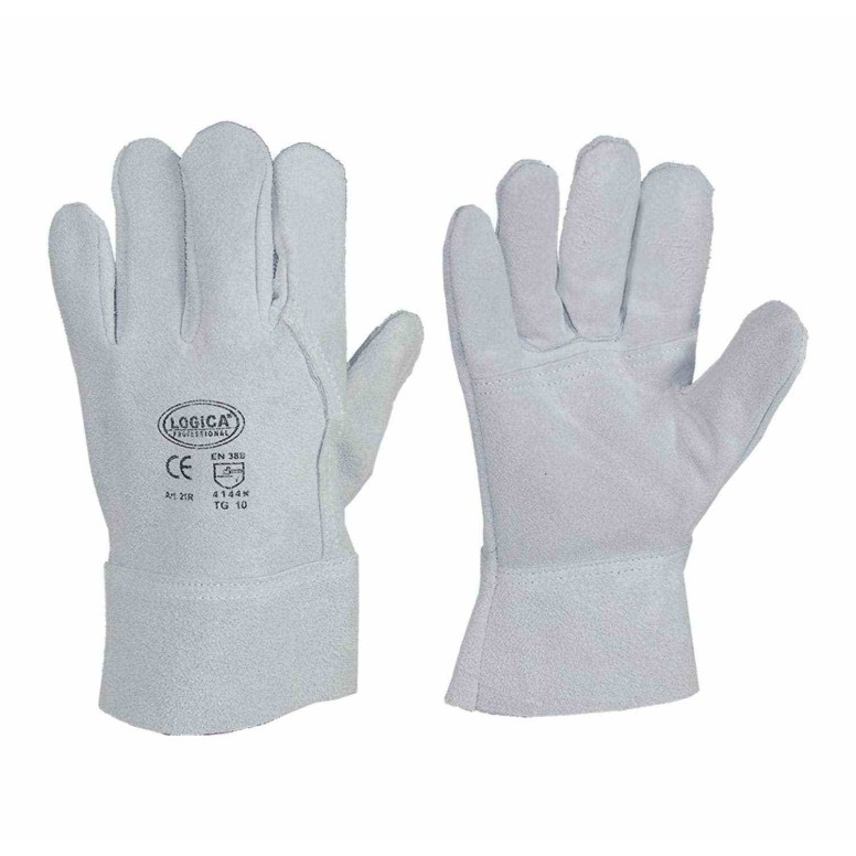 10 Paires - Gants de Travail en Cuir Croûte...