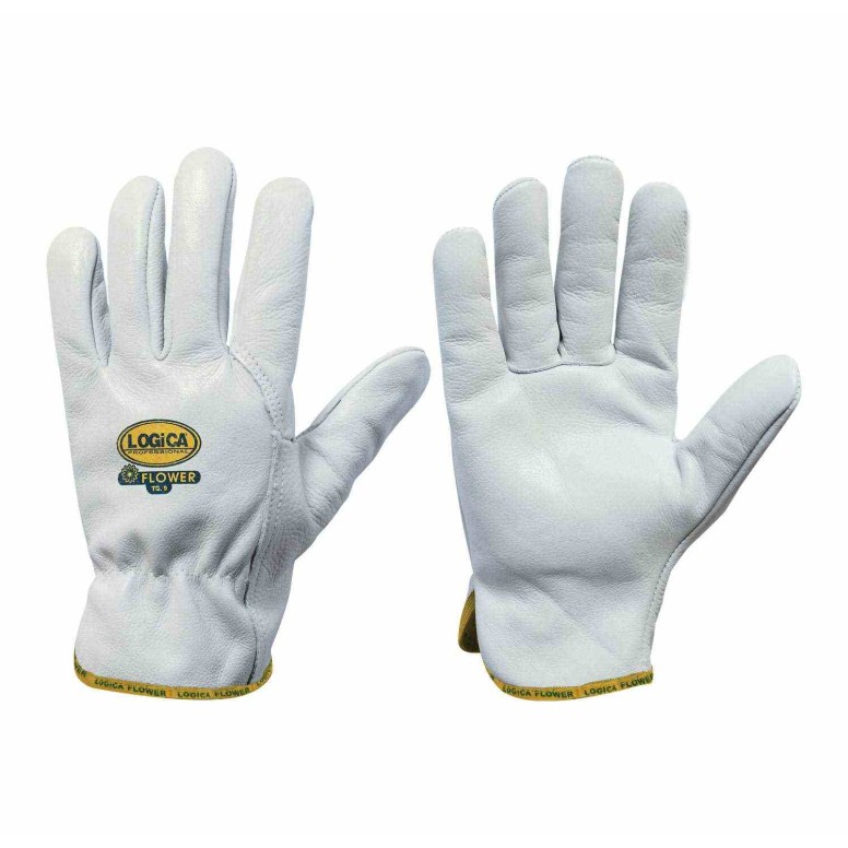10 Paires - Gants de Travail en Cuir Fleur...