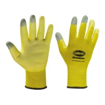 12 Paires - Gants de travail enduits en polyuréthane Logica FLEXYTOUCH1