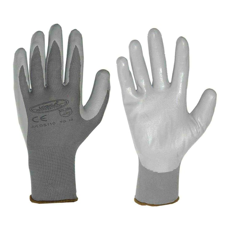 12 Paires - Gants de travail enduits en nitrile...