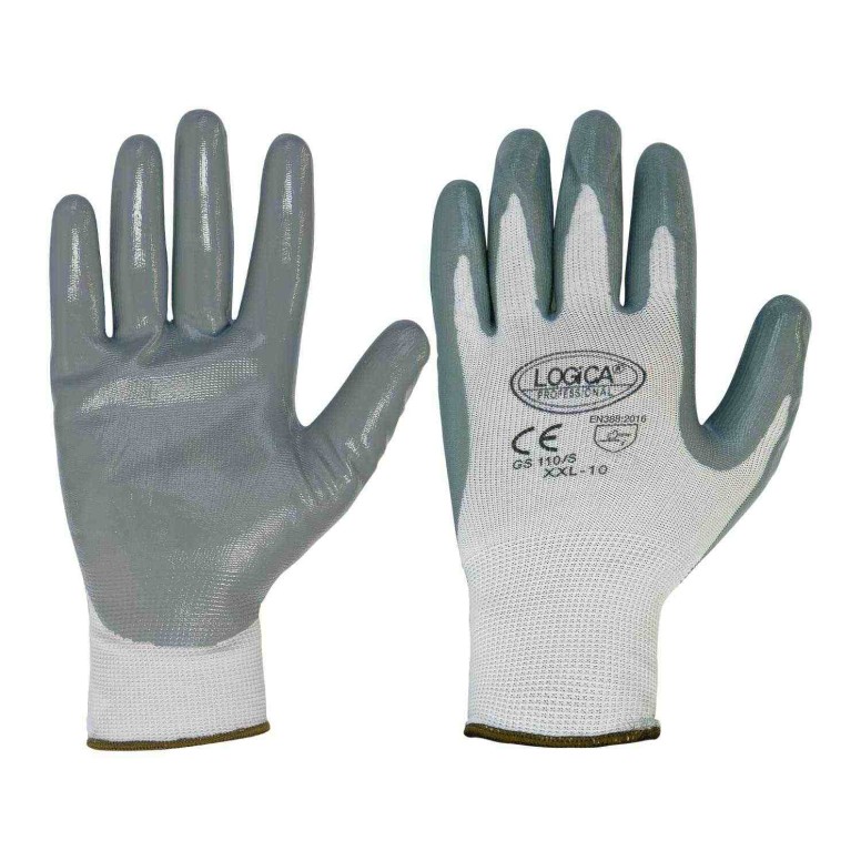 12 Paires - Gants de travail enduits en nitrile...