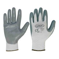 12 Paires - Gants de travail enduits en nitrile Logica GS110/S