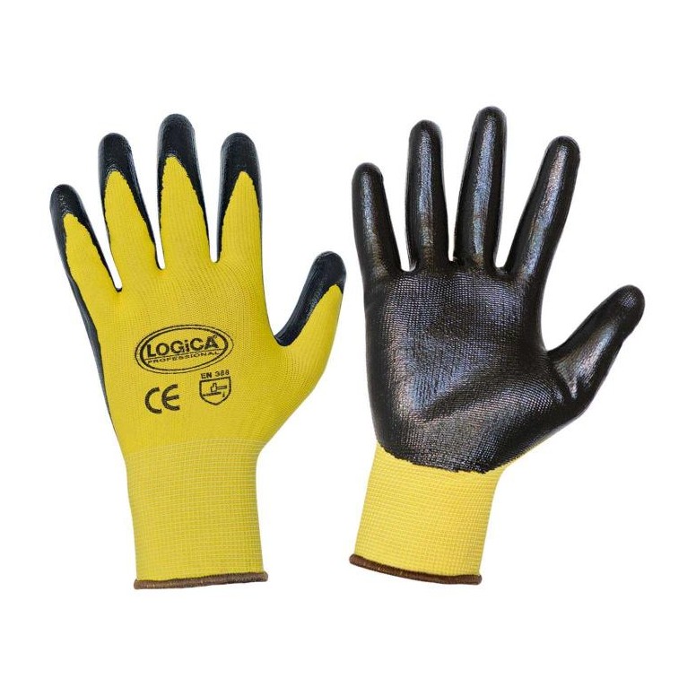 12 Paires - Gants de travail enduits de nitrile...