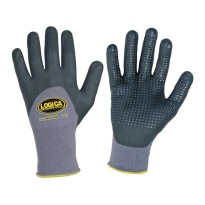 12 Paires - Gants de travail enduits de nitrile Logica TECNOLOGIC