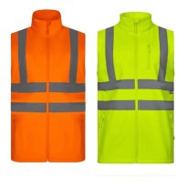Gilet de travail haute visibilité Softshell stretch...
