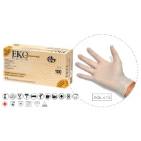 Gants en latex jetables blancs SANS POUDRE de haute qualité - 100 pièces