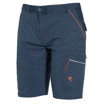 Bermuda de travail à multiples poches en tissu stretch... 2