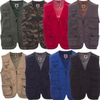 Gilet d'été multipoches avec doublure intérieure en dry-tech et passepoil réfléchissant dans le dos AY 7216