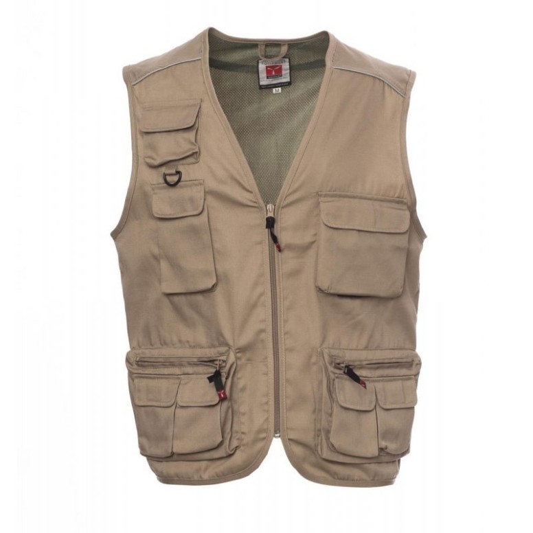 Gilet d'été multipoches avec doublure...