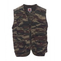 Gilet d'été multipoches avec doublure intérieure en dry-tech et passepoil réfléchissant dans le dos AY 7216
