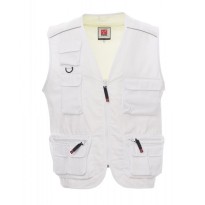 Gilet d'été multipoches avec doublure intérieure en dry-tech et passepoil réfléchissant dans le dos AY 7216