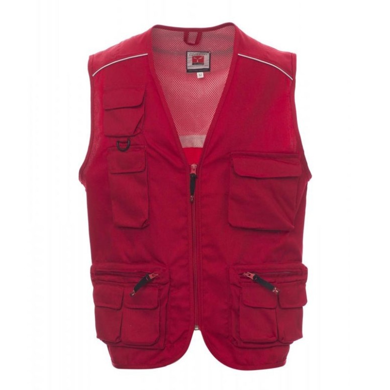 Gilet d'été multipoches avec doublure...