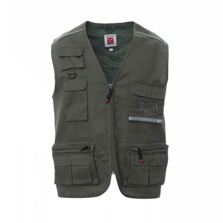 Gilet d'été multipoches avec doublure...
