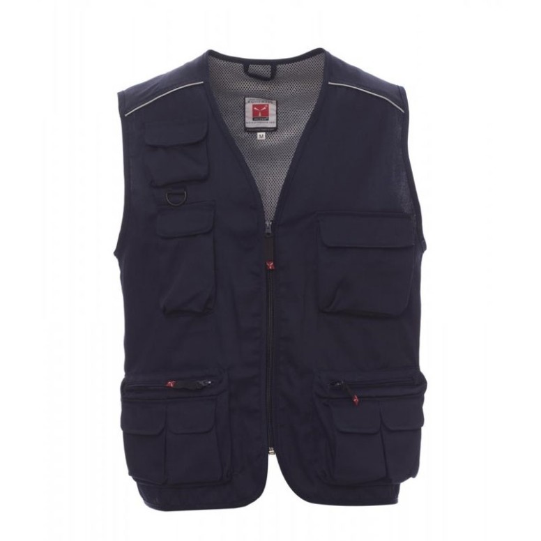 Gilet d'été multipoches avec doublure...