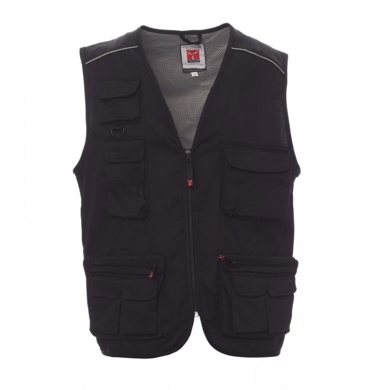 Gilet d'été multipoches avec doublure...