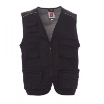 Gilet d'été multipoches avec doublure intérieure en dry-tech et passepoil réfléchissant dans le dos AY 7216