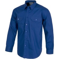 Tous Dehors Chemise de travail coton renforcé à manches longues - Workteam taille 54 couleur bleu