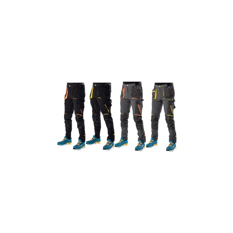 Pantalon de Travail Multipoches Stretch...
