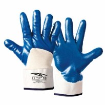 120 Pièces - Gants de Travail en Jersey de Coton Enduits de Nitrile NBR Technosafe GHN1351BL