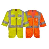Gilet de travail Haute Visibilité Multipoches Manches Courtes Payper EXO AY 7623