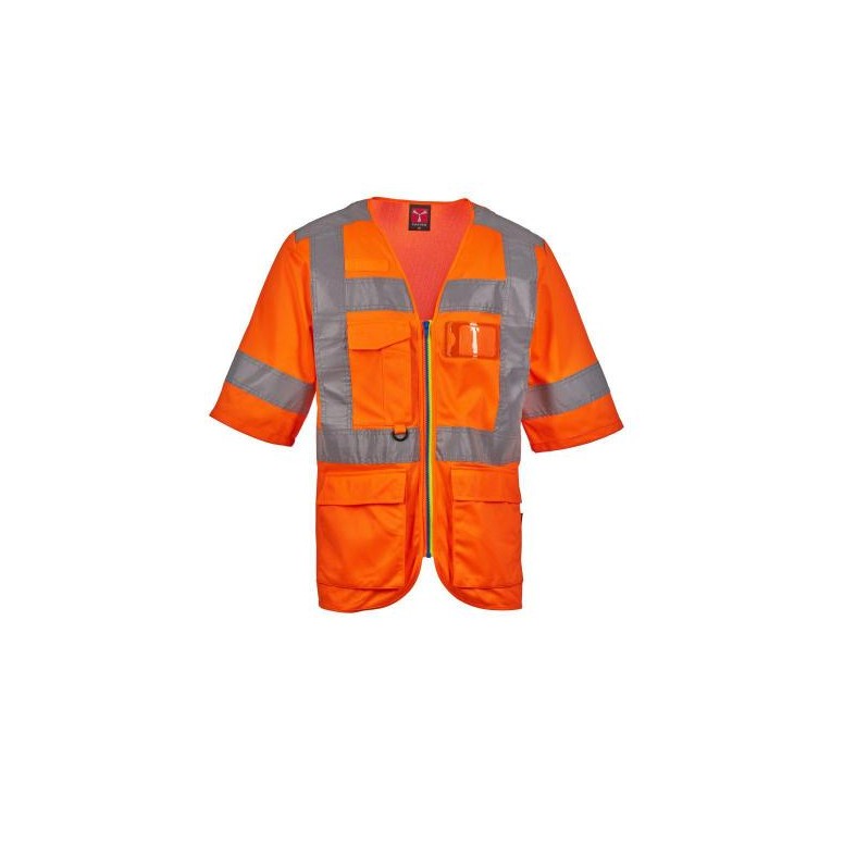 Gilet de travail Haute Visibilité Multipoches...