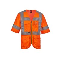 Gilet de travail Haute Visibilité Multipoches Manches Courtes Payper EXO AY 7623