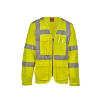 Gilet de travail Haute Visibilité Multipoches Manches Longues Payper LONG EXO AY 7625