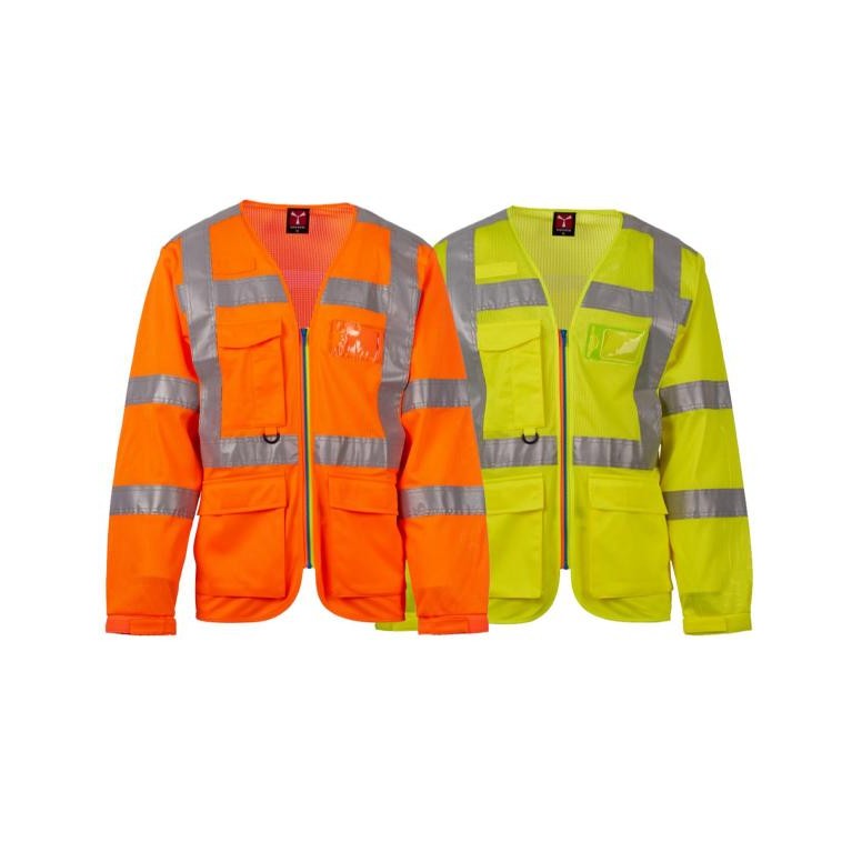 Gilet de travail Haute Visibilité Multipoches...