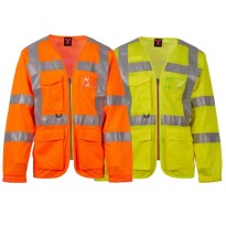 Gilet de travail Haute Visibilité Multipoches Manches Longues Payper LONG EXO MESH AY 7626