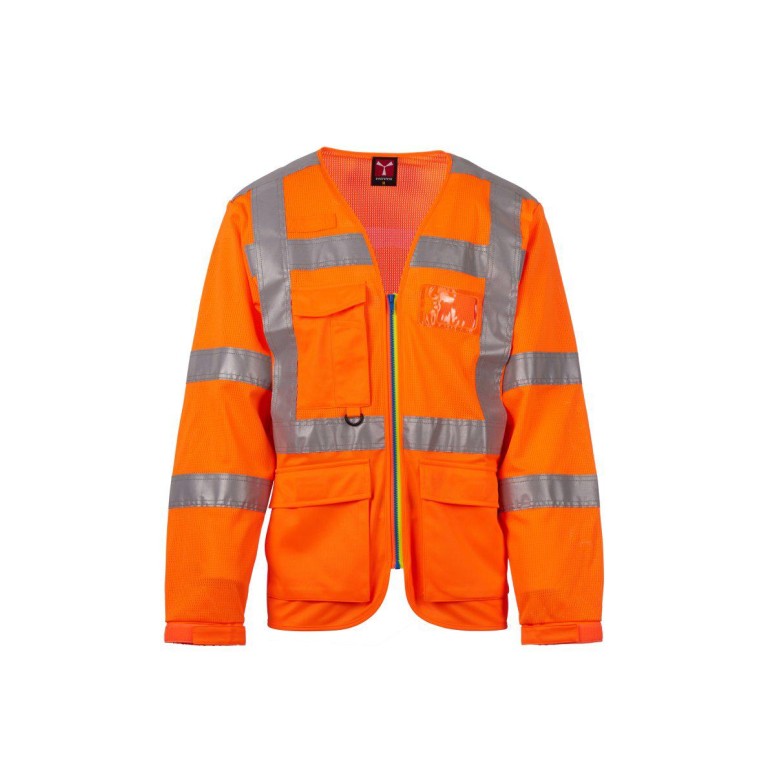 Gilet de travail Haute Visibilité Multipoches...