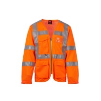 Gilet de travail Haute Visibilité Multipoches Manches Longues Payper LONG EXO MESH AY 7626