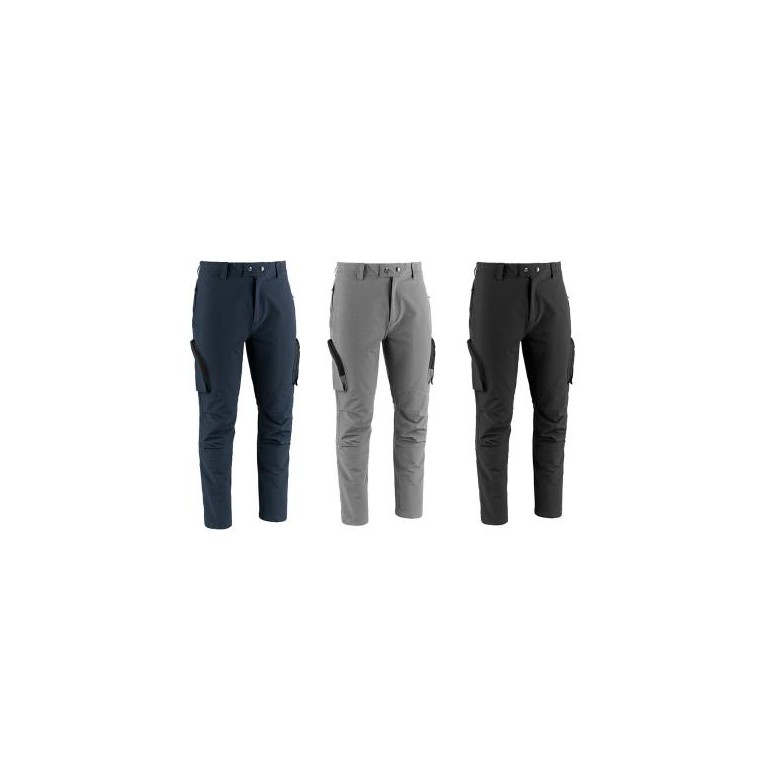 Pantalon de Travail Multipoches Stretch...