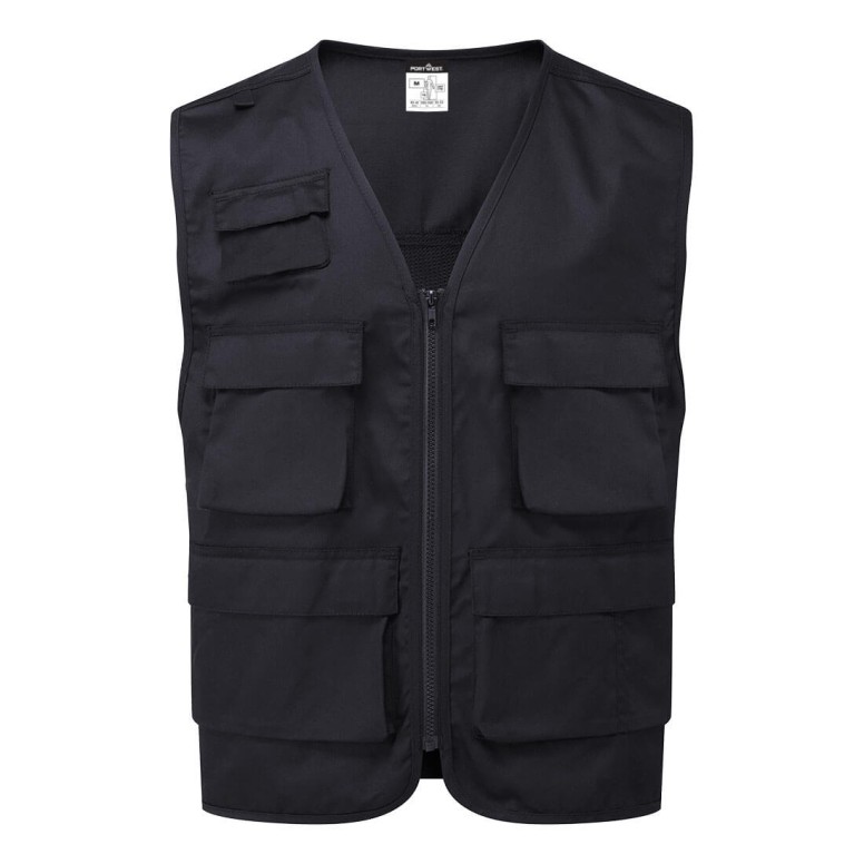 Gilet de Travail Multipoches à Fermeture Zippée...