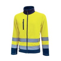 Tous Dehors - Veste de travail U-Power Workwear en Polaire Boing HL207YF couleur jaune fluo taille L