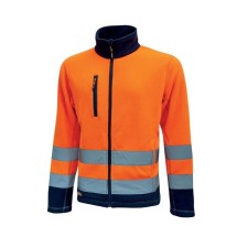 Tous Dehors - Veste de travail U-Power Workwear en Polaire Boing HL207YF couleur jaune fluo taille L