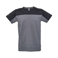 5 pièces - T-shirt de travail col en V 100% coton bicolore JRC Oviedo 997851