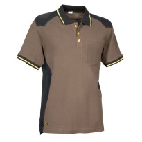 tous dehors- Polo de travail Cofra Tudela 100% Coton V620-0-03 taille 3xl couleur antrachite noir orange