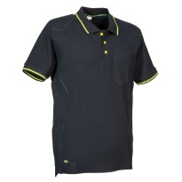 tous dehors- Polo de travail Cofra Tudela 100% Coton V620-0-03 taille 3xl couleur antrachite noir orange