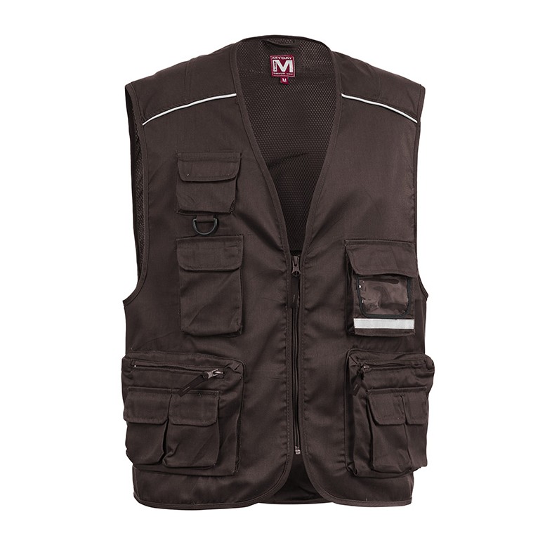 tous dehors Gilet de Travail Multipoches...