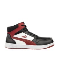 Chaussures de sécurité Puma Frontcourt Black/White/Red Mid S3 FO HRO ESD SRC 630050