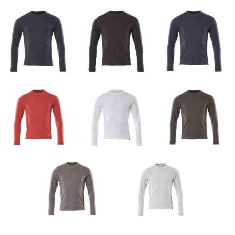 T-shirt de Travail à Manches Longues 100% Coton...