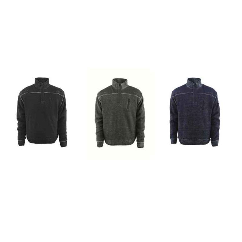 Pull de Travail Mi-Zip Naxos Mascot 50354-835