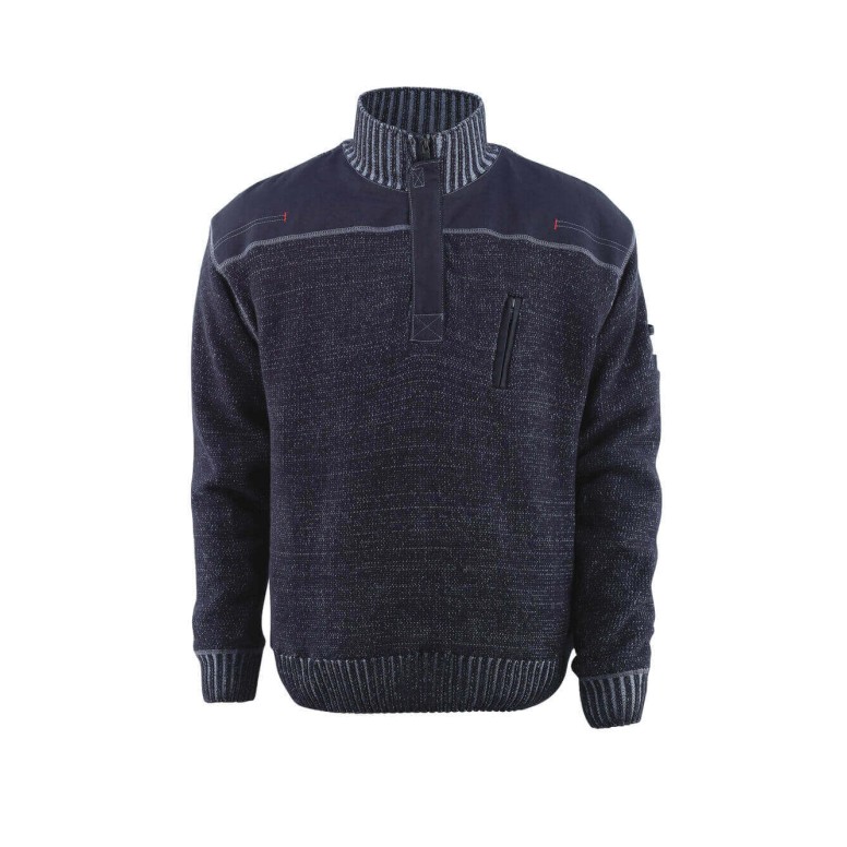 Pull de Travail Mi-Zip Naxos Mascot 50354-835