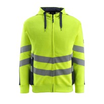 Sweat de Travail Haute Visibilité à Capuche et Fermeture Éclair Intégrale Corby Mascot 50138-932