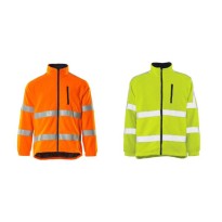 Veste de Travail en Polaire Haute Visibilité Multipoches...