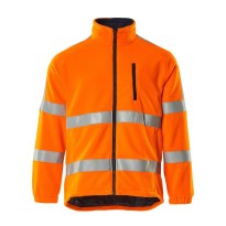 Veste de Travail en Polaire Haute Visibilité Multipoches Coupe-Vent Salzburg Mascot 05242-125