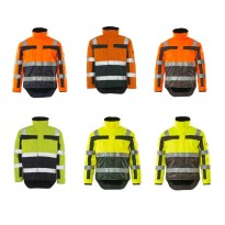 Veste de Travail Haute Visibilité Imperméable Multipoches...