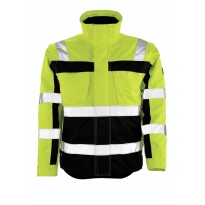 Veste de travail haute visibilité multipoches coupe-vent déperlant imperméable Loreto Mascot 09335-880