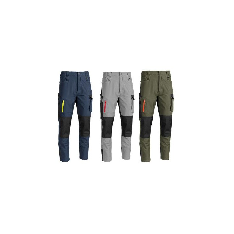 Pantalon de Travail Stretch Multipoches...